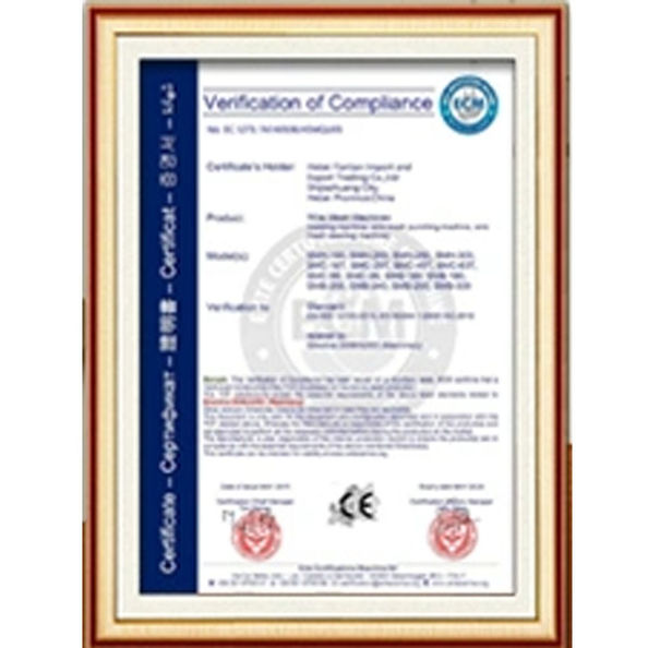 Porcellana Dongguan Zhaoyi Hardware Products Co., LTD. Certificazioni